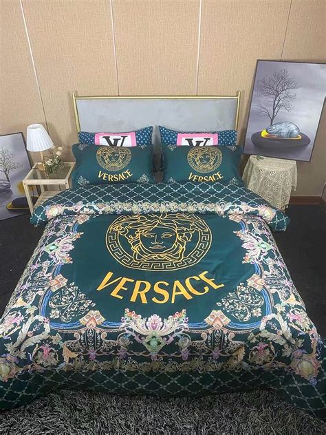 versace a set of bed linen replica|Versace Home .